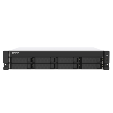 Qnap TS-873AU-RP | AMD Ryzen Quad Core | Storage 8 baias | SSD e HD SATA | até 128 TB