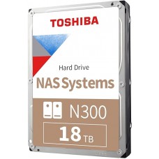 N300 NAS Disco Rigido 3.5" Toshiba de 18 TB - HDWG51JXZSTA -  SATA3 - 7200 RPM - 512 Mb cache  
